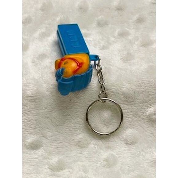 Vintage (1999) Mini Pony Pez Dispenser, Blue Base, Red Bridle, Keychain RARE - Picture 4 of 6